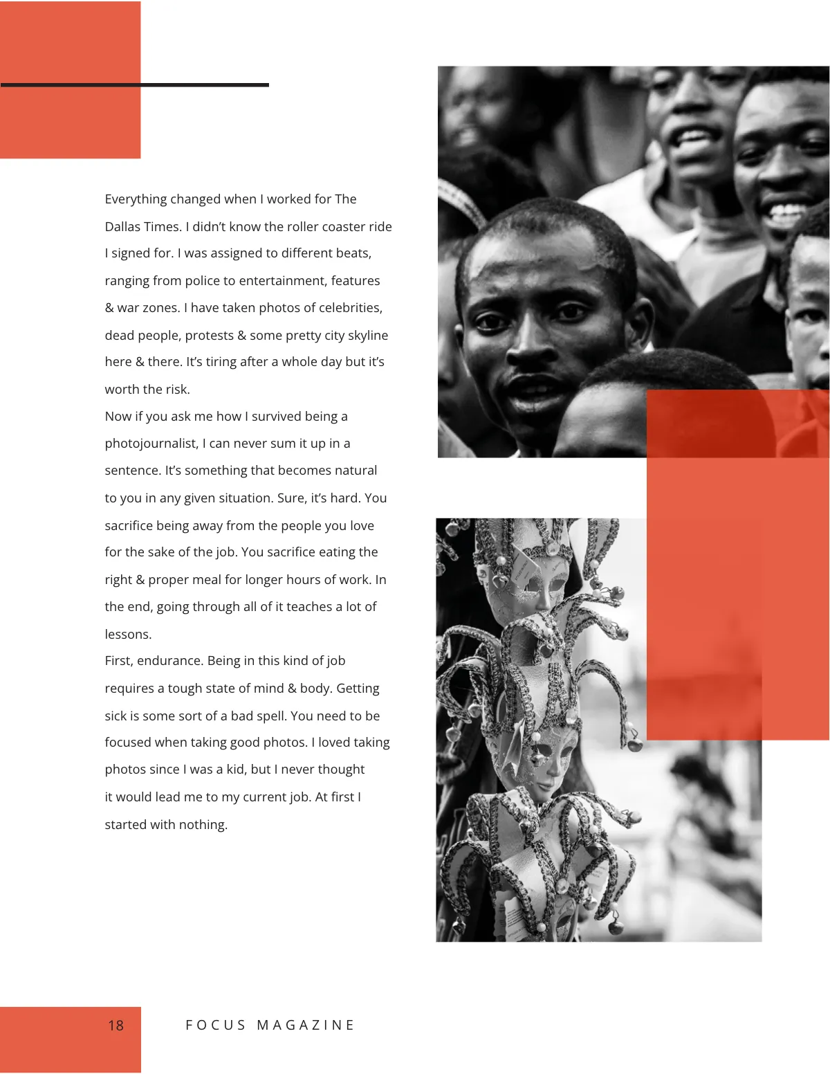 Free Modern Photography Magazine Template to Edit Online