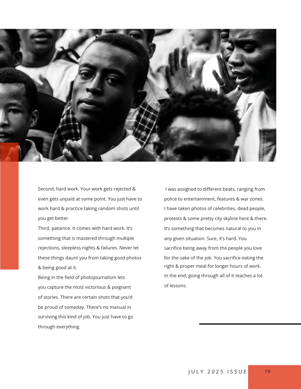 Free Modern Photography Magazine Template to Edit Online