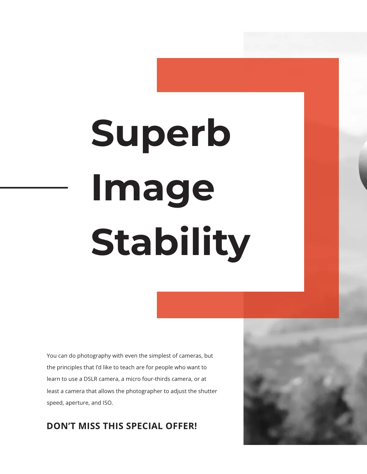 Free Modern Photography Magazine Template to Edit Online