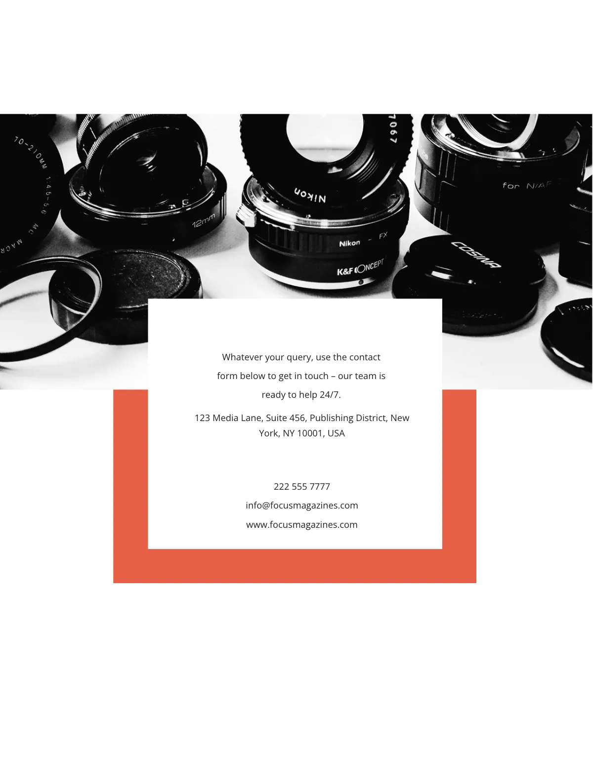 Free Modern Photography Magazine Template to Edit Online