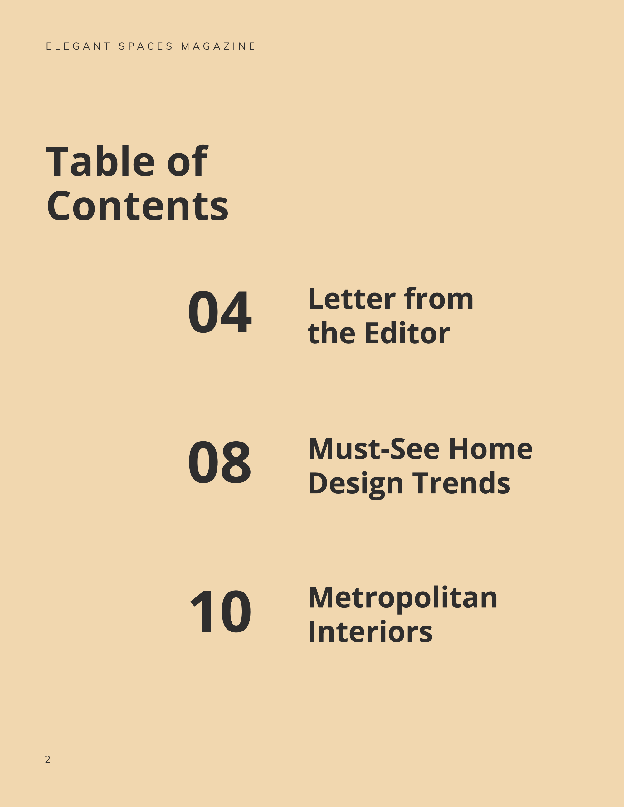 Free Printable Interior Design Magazine Template to Edit Online