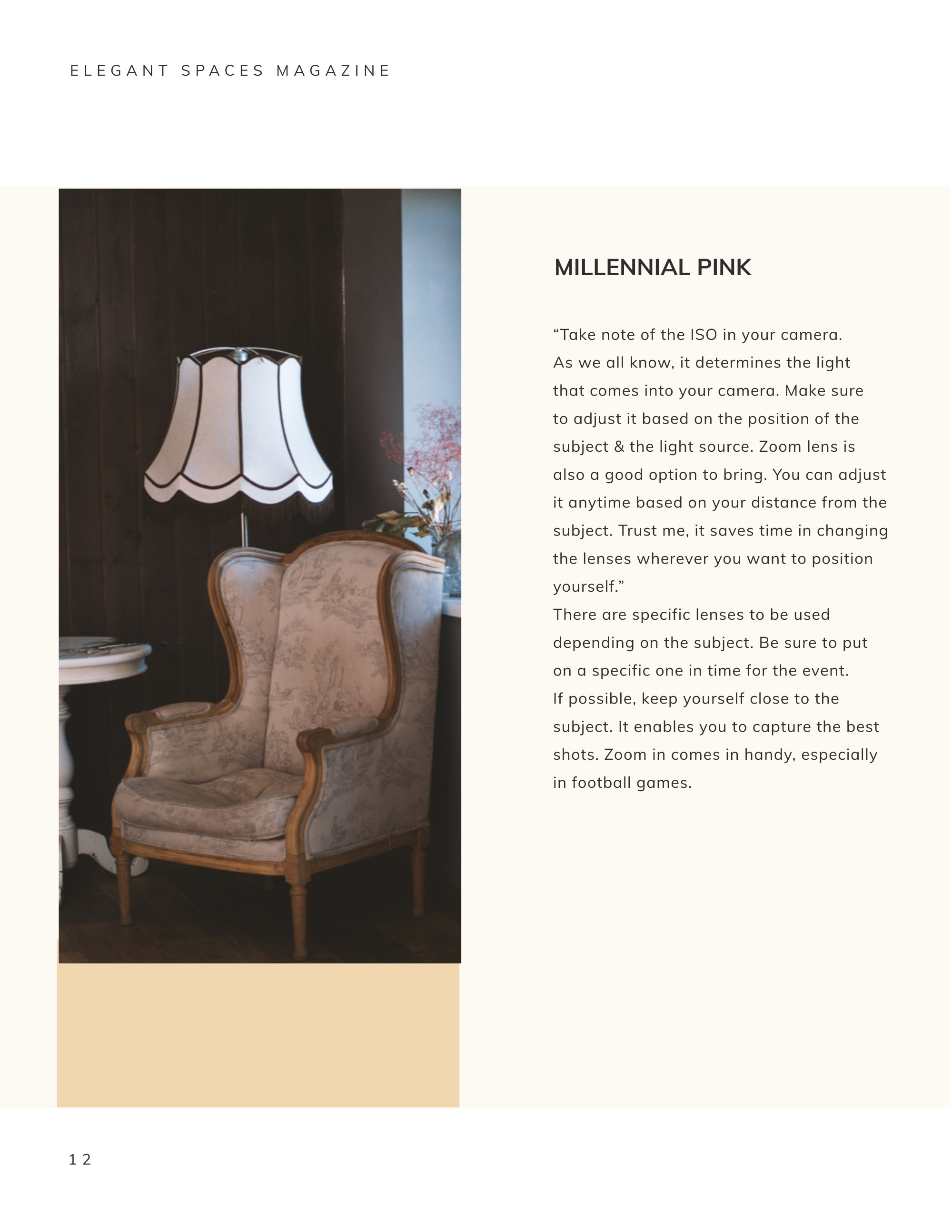 Free Printable Interior Design Magazine Template to Edit Online