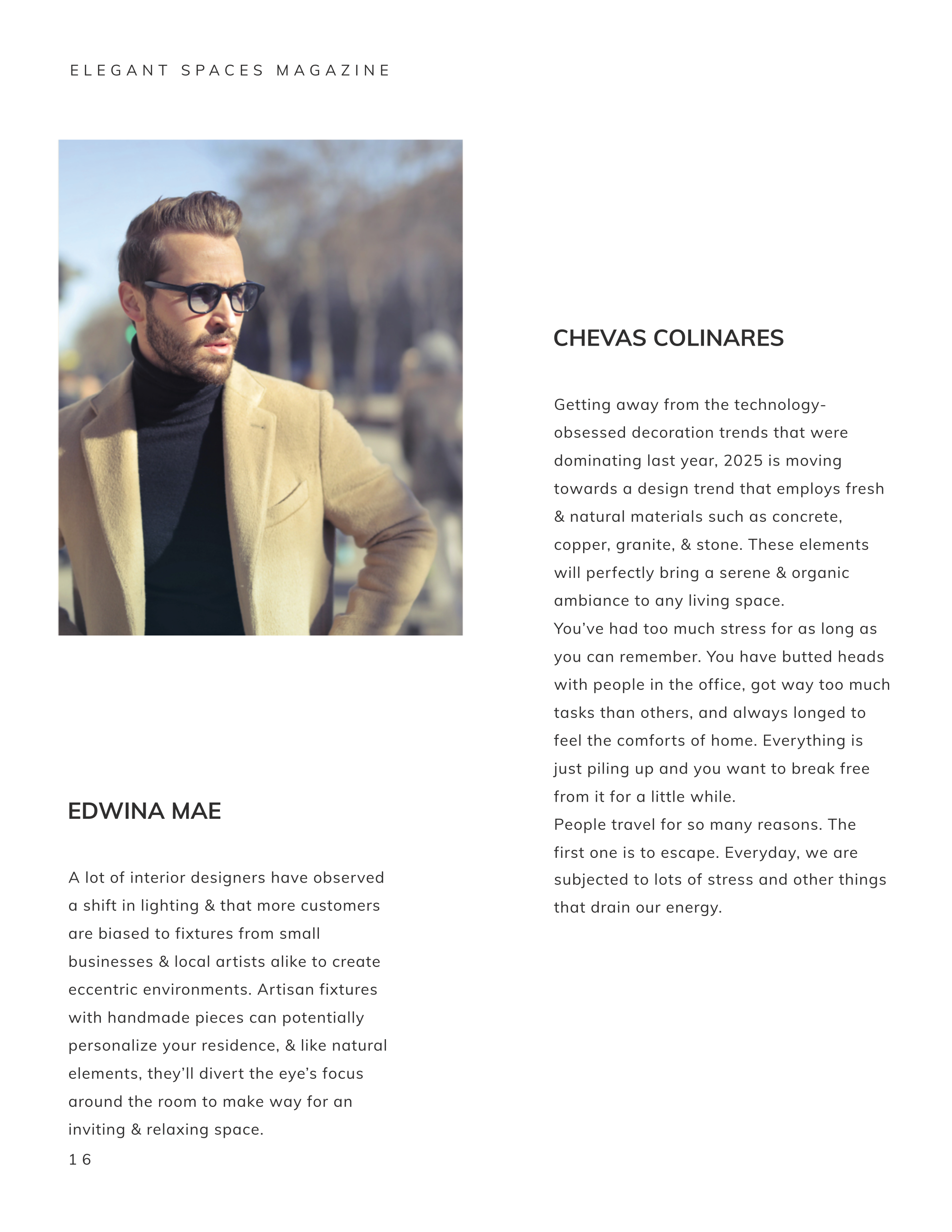 Free Printable Interior Design Magazine Template to Edit Online