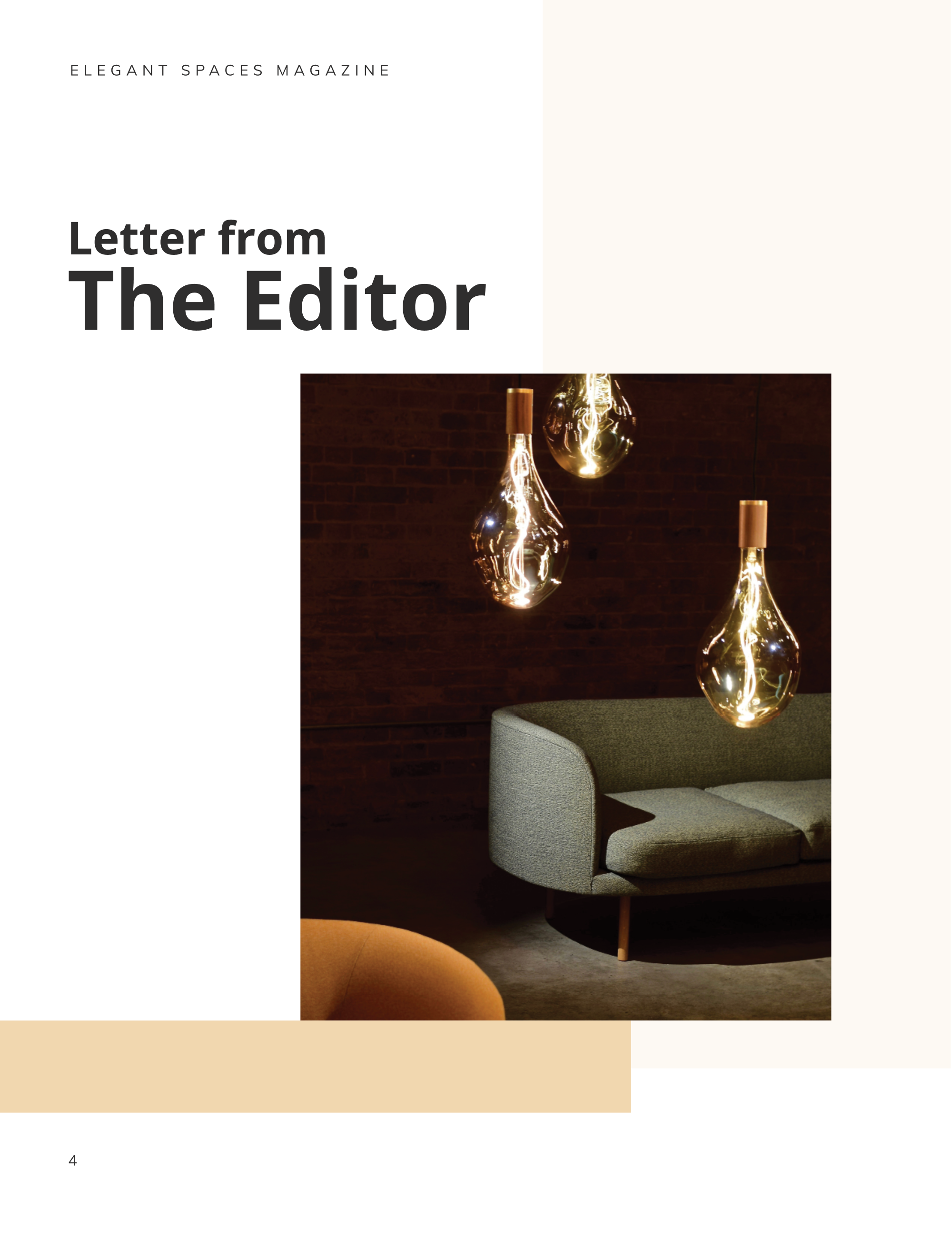 Free Printable Interior Design Magazine Template to Edit Online