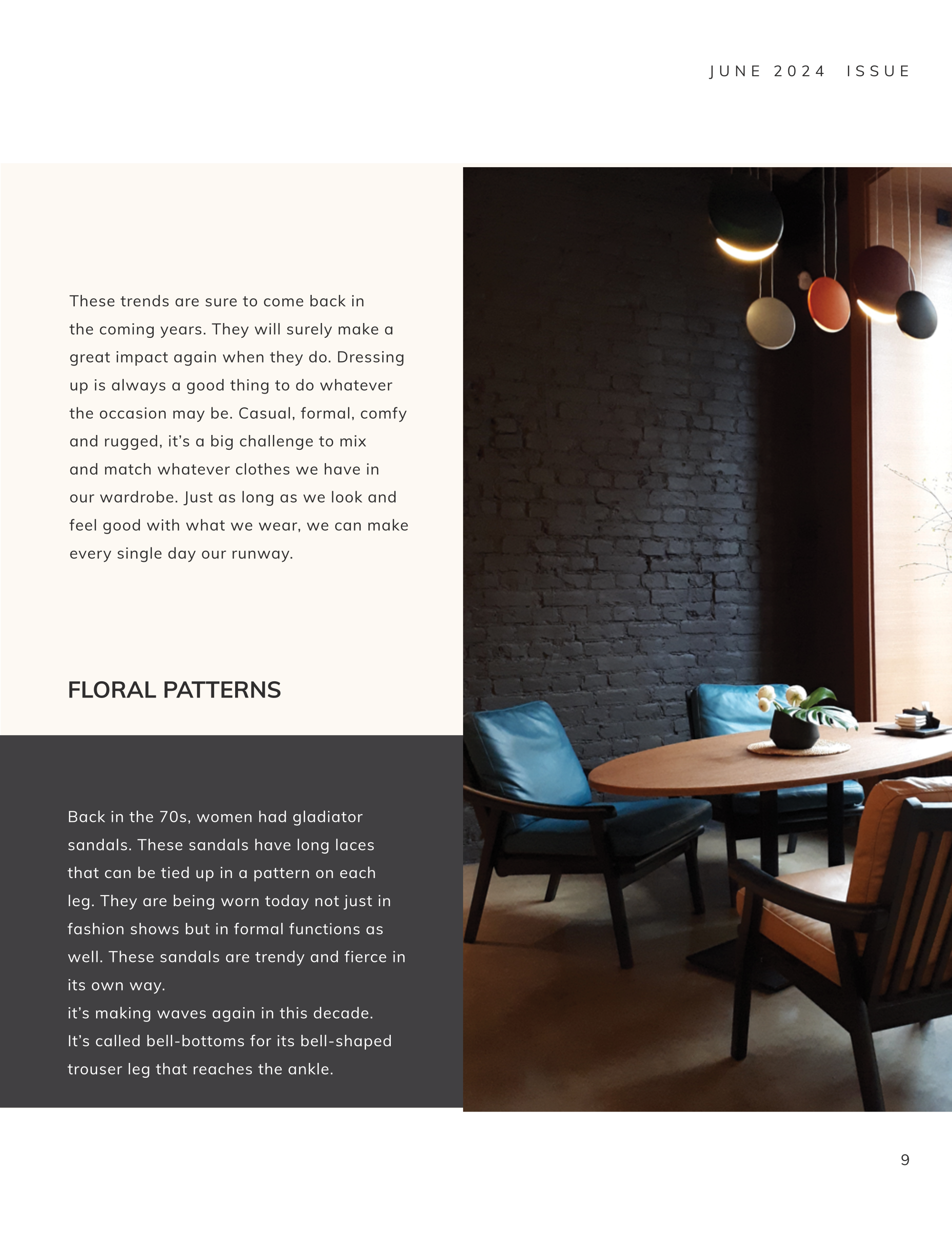Free Printable Interior Design Magazine Template to Edit Online