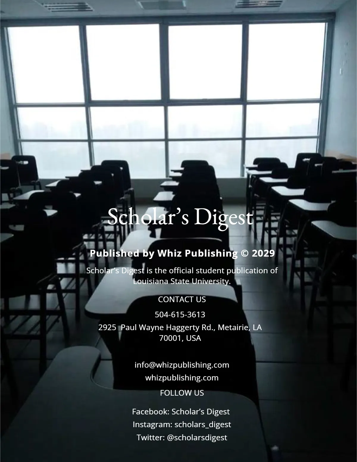 Free School Campaign Magazine Template to Edit Online