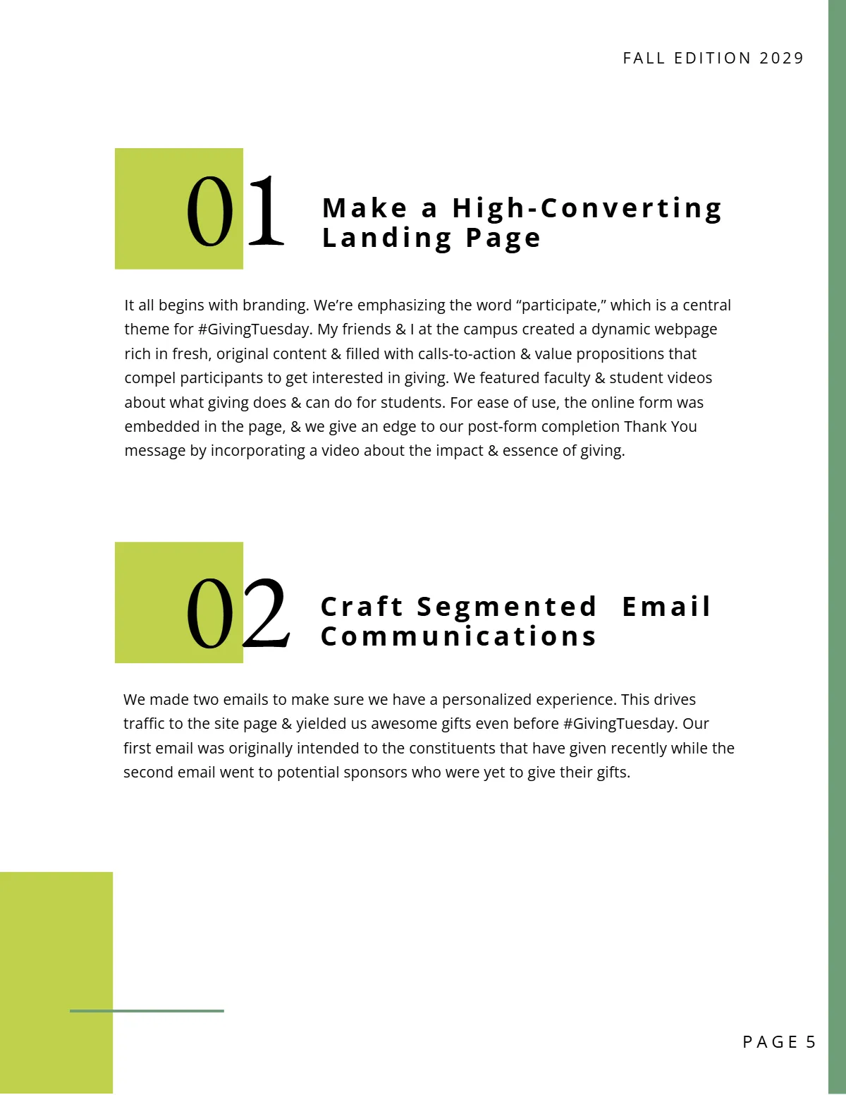 Free School Campaign Magazine Template to Edit Online