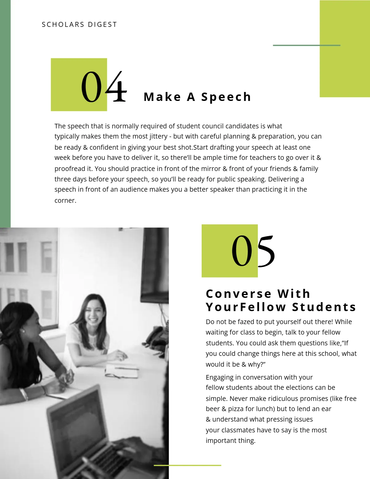 Free School Campaign Magazine Template to Edit Online