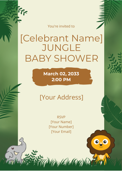 FREE Baby Invitation Templates & Examples - Edit Online & Download