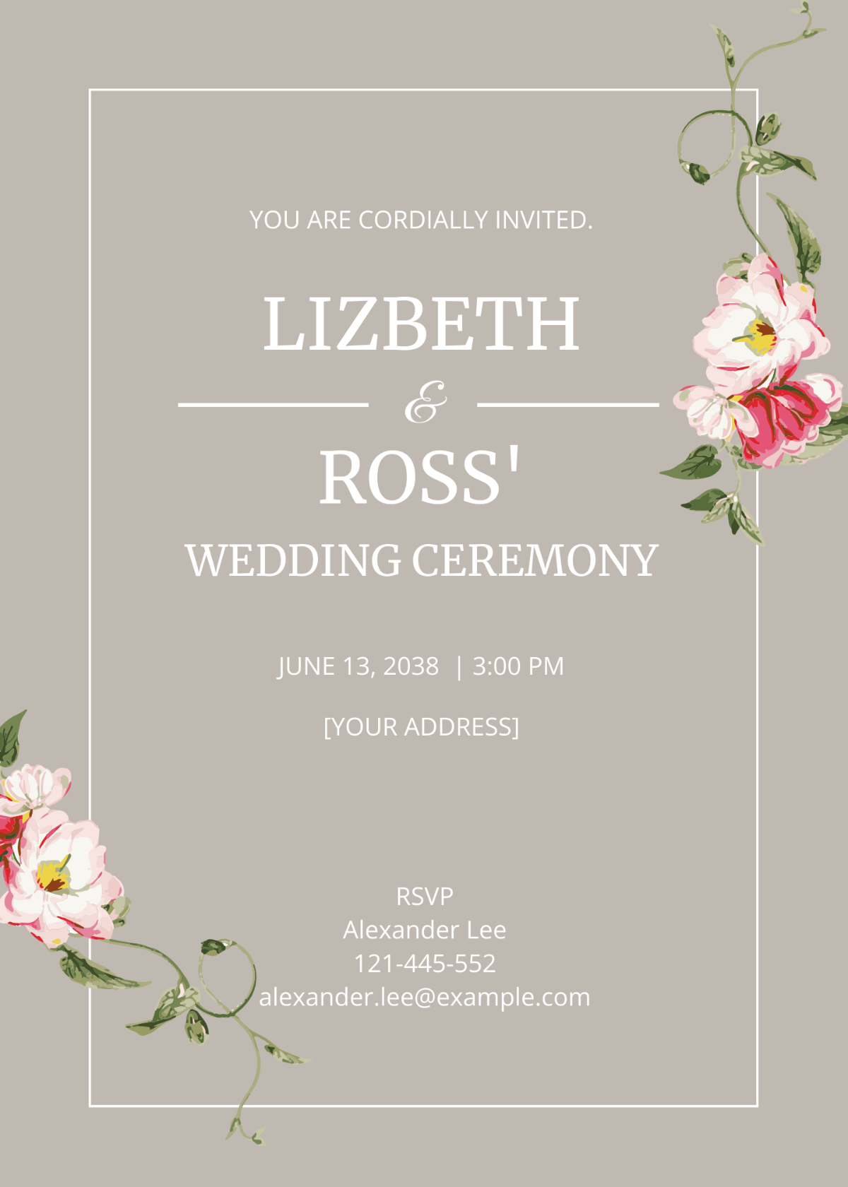 Lizbeth Wedding Invitation