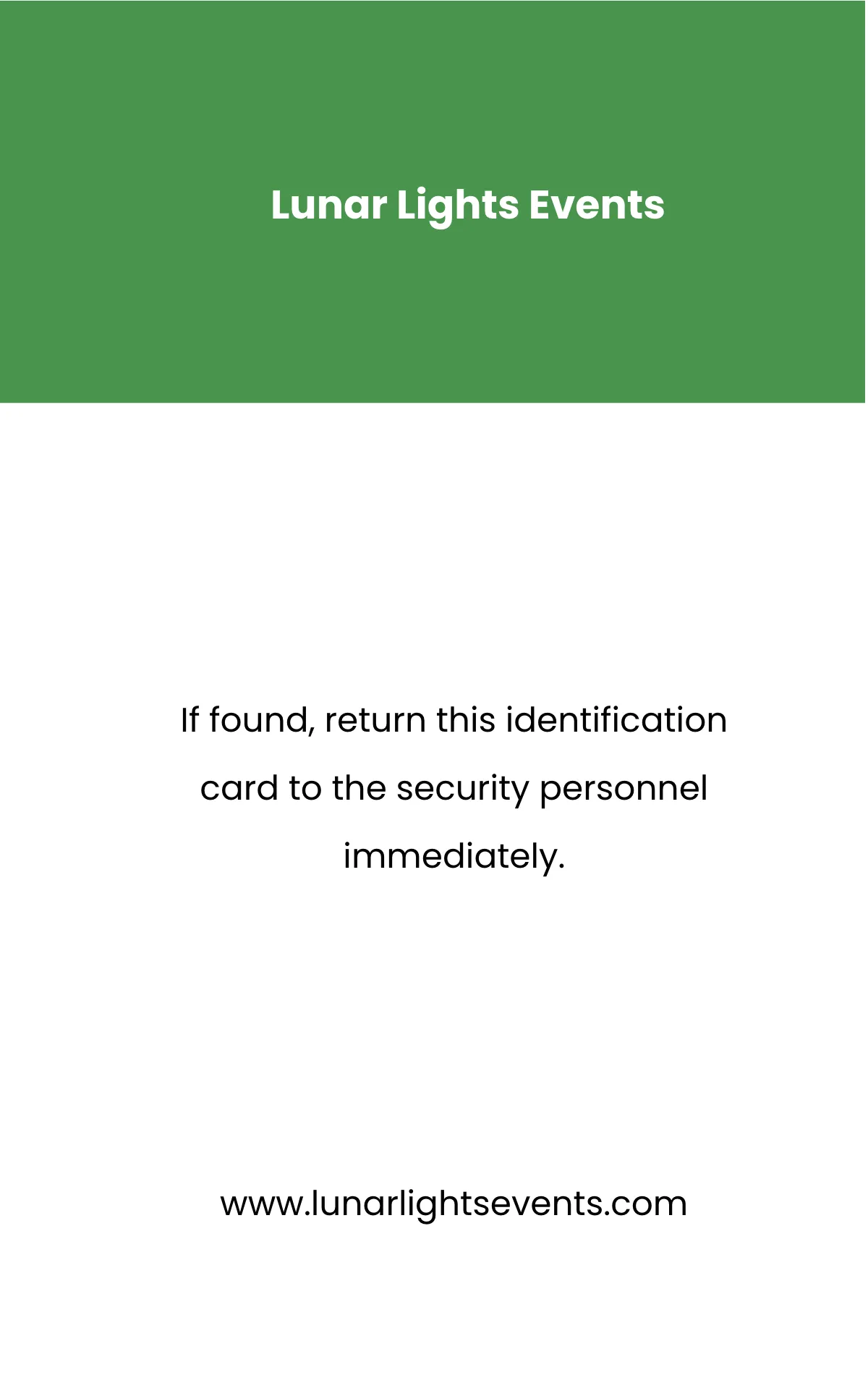 Free Event Participant ID Card Template to Edit Online