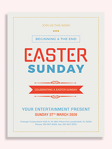 Free Easter Sunday Flyer Template in Adobe Photoshop, Illustrator ...