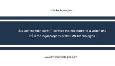 Free Company Visitor ID Card Template to Edit Online