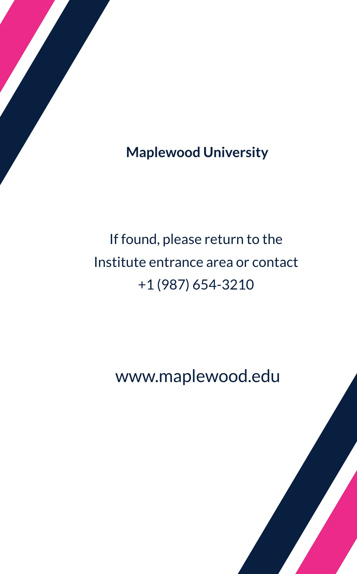 Free University Student ID Card Template to Edit Online