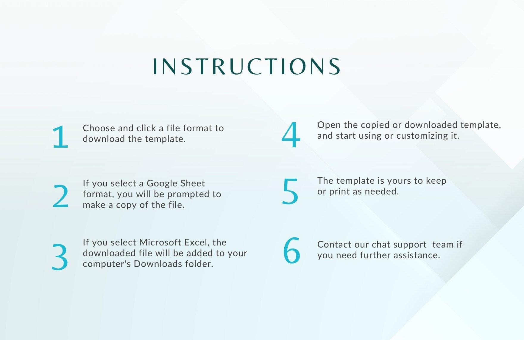 Budget Summary Template