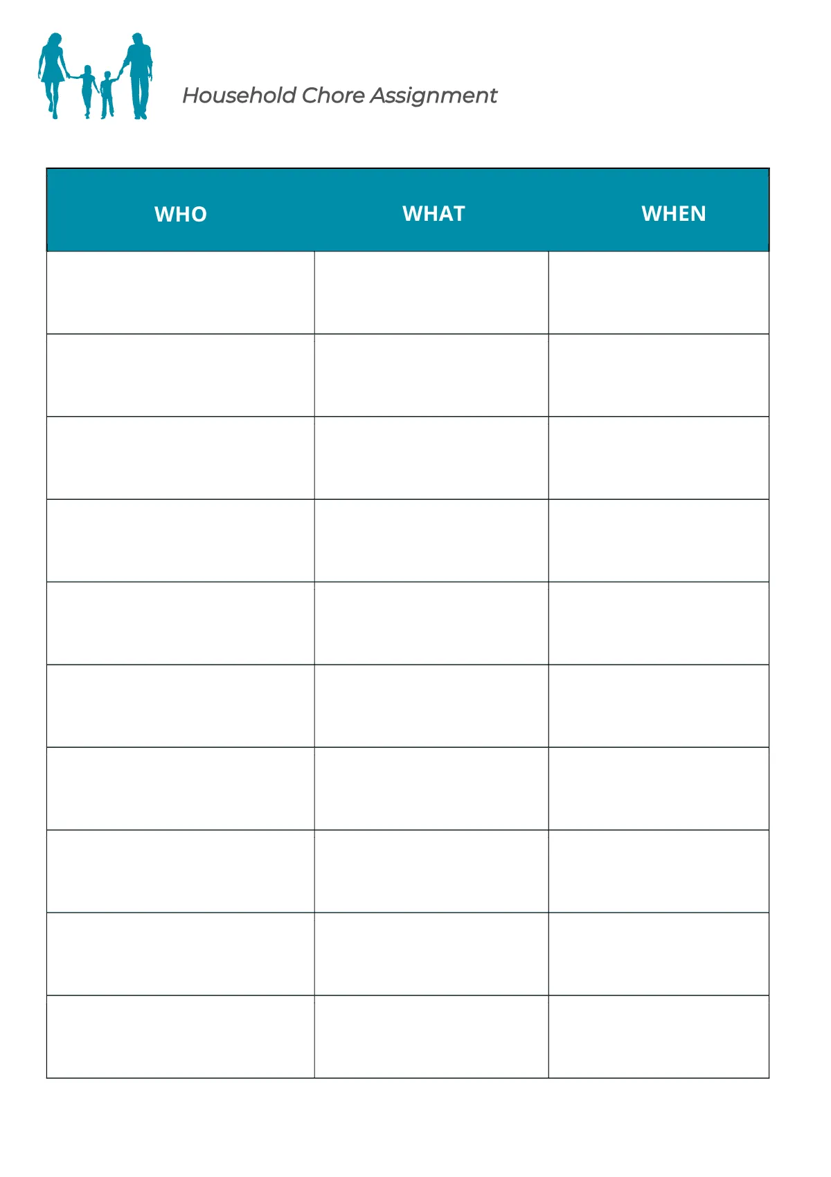 Free Printable Family Planner Template to Edit Online
