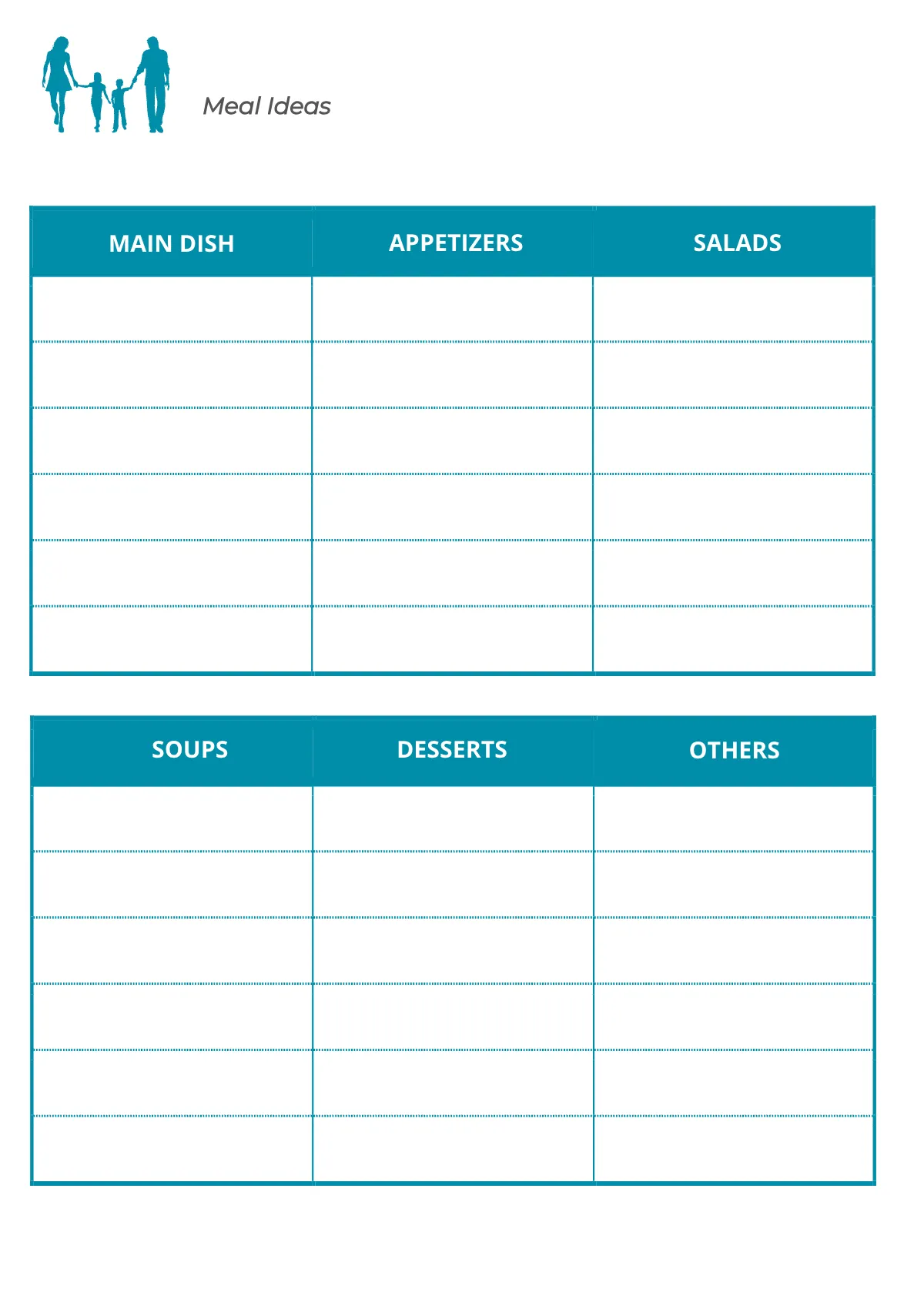 Free Printable Family Planner Template to Edit Online