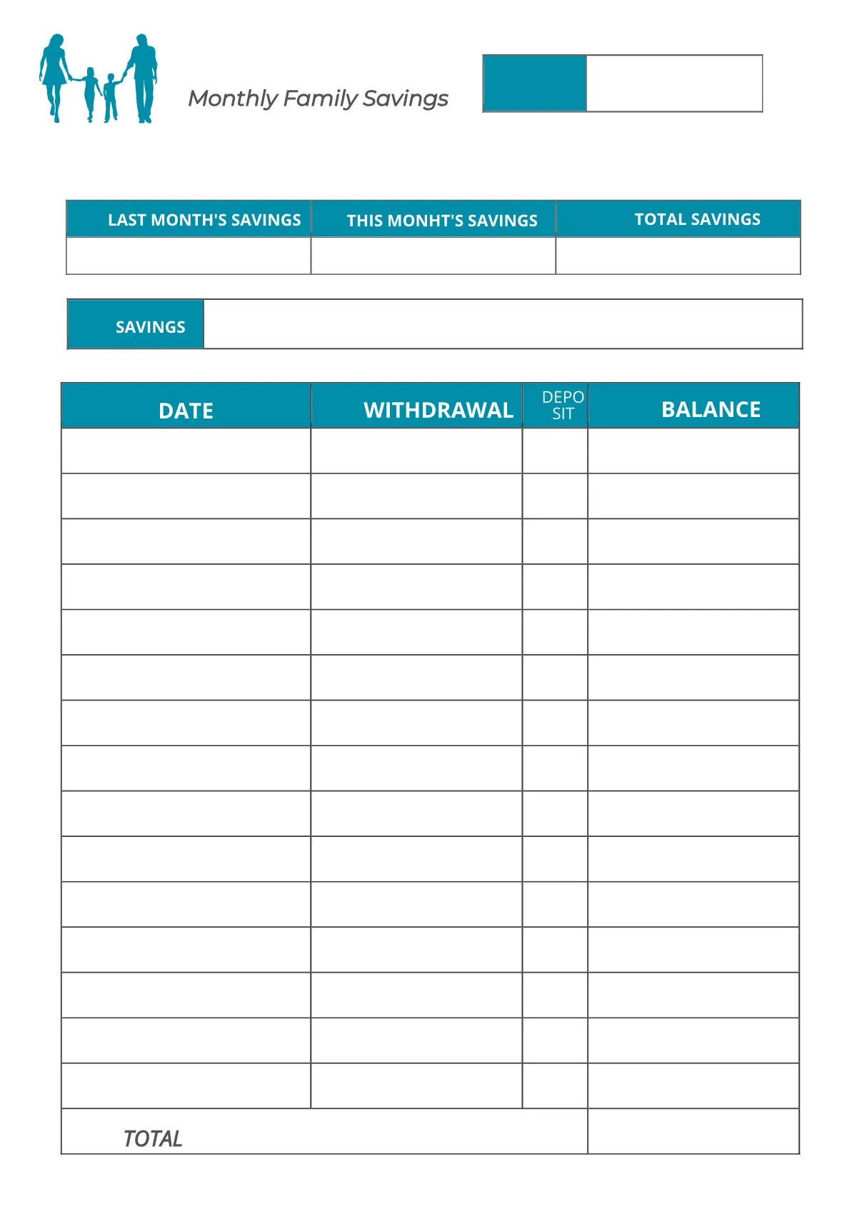 Free Printable Family Planner Template to Edit Online
