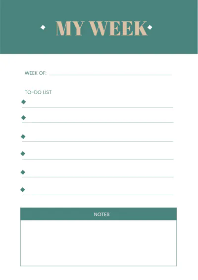 Free Sample Desk Planner Template to Edit Online