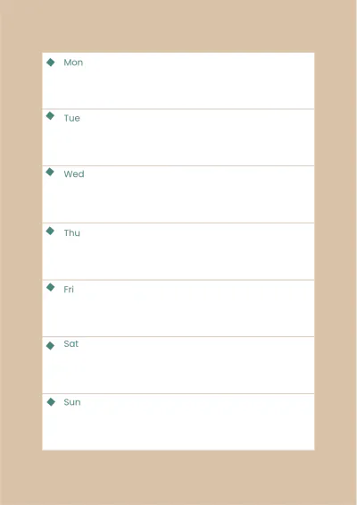 Free Sample Desk Planner Template to Edit Online