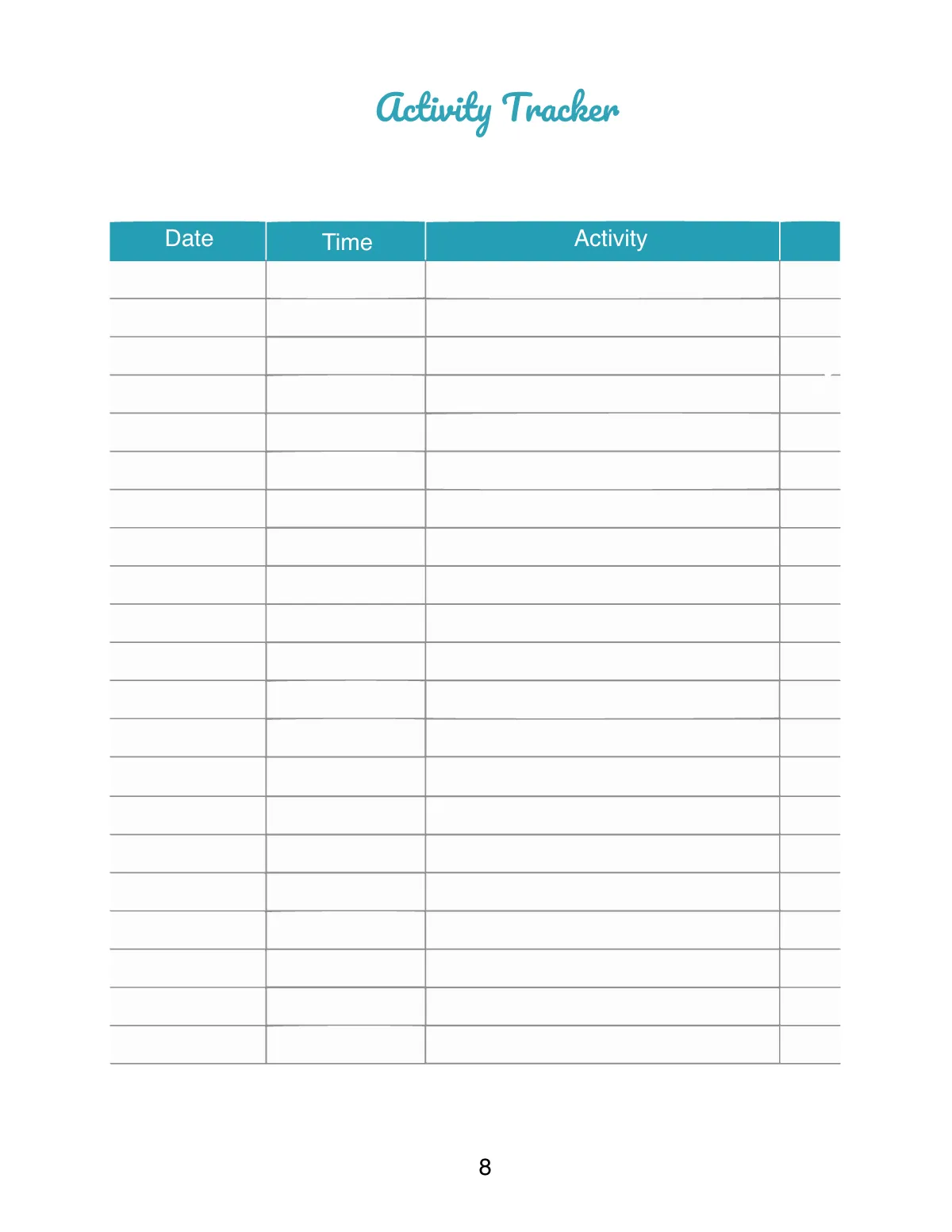 Free Personal Preschool Planner Template to Edit Online