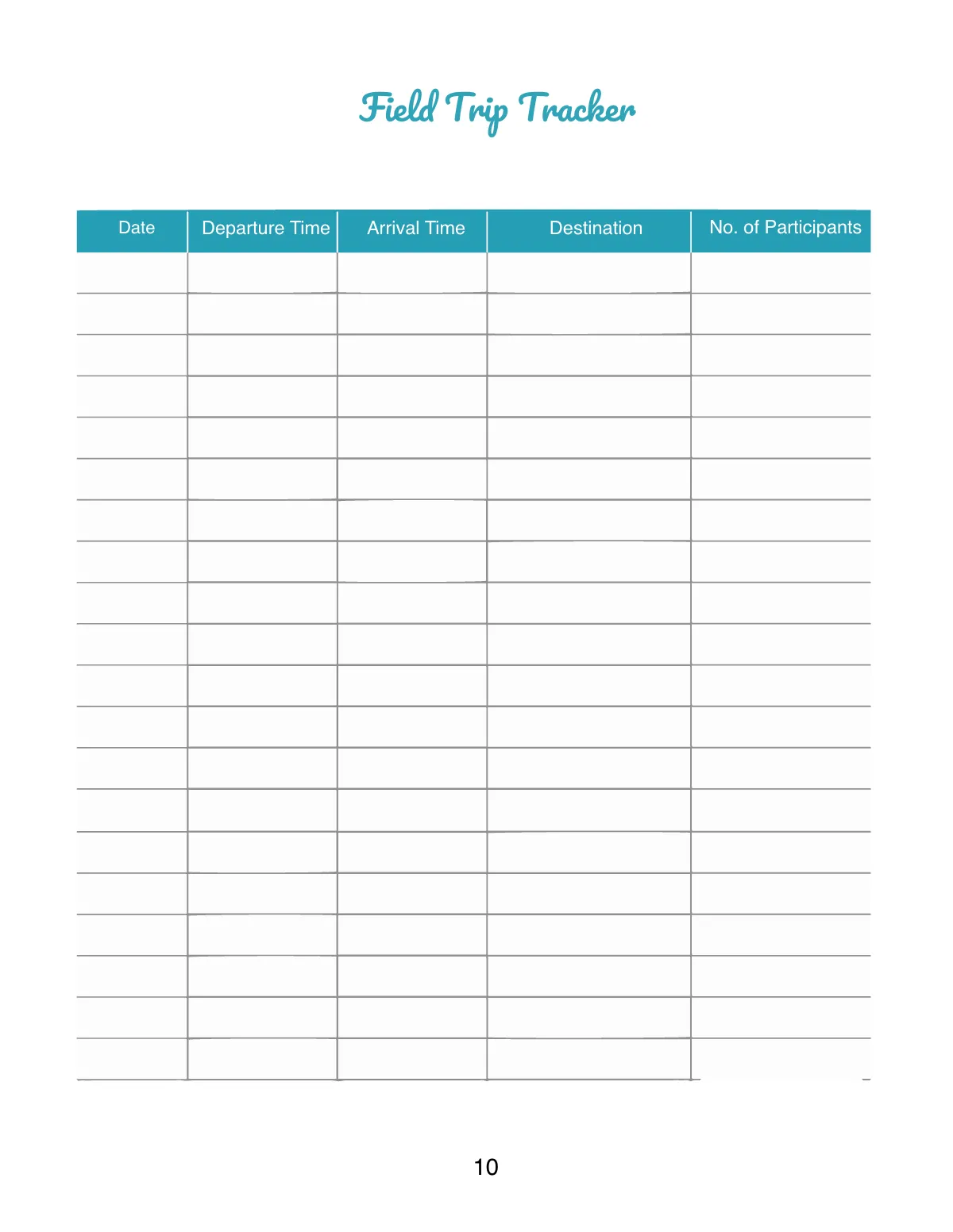 Free Personal Preschool Planner Template to Edit Online