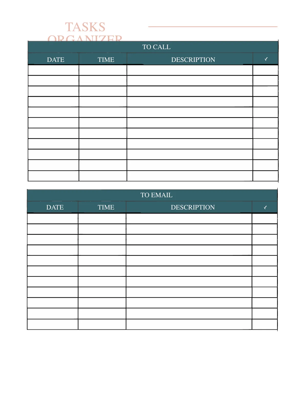 Free Front Desk Planner Template to Edit Online