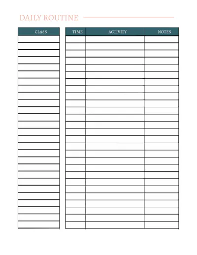 Free Front Desk Planner Template to Edit Online