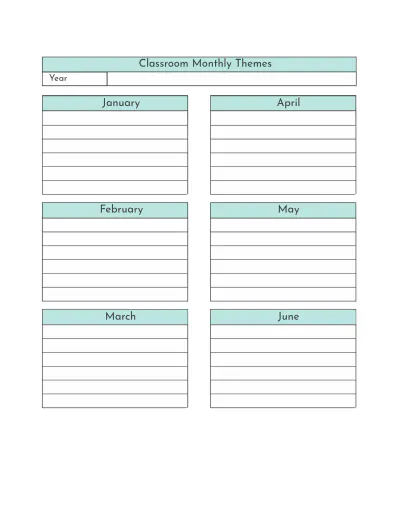 Free Daily Preschool Planner Template to Edit Online
