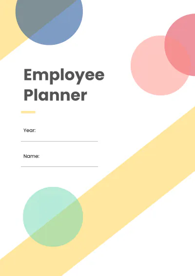 Free Printable Employee Planner Template to Edit Online
