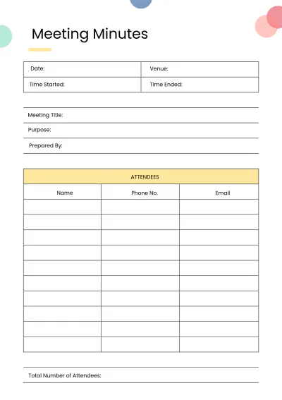 Free Printable Employee Planner Template to Edit Online