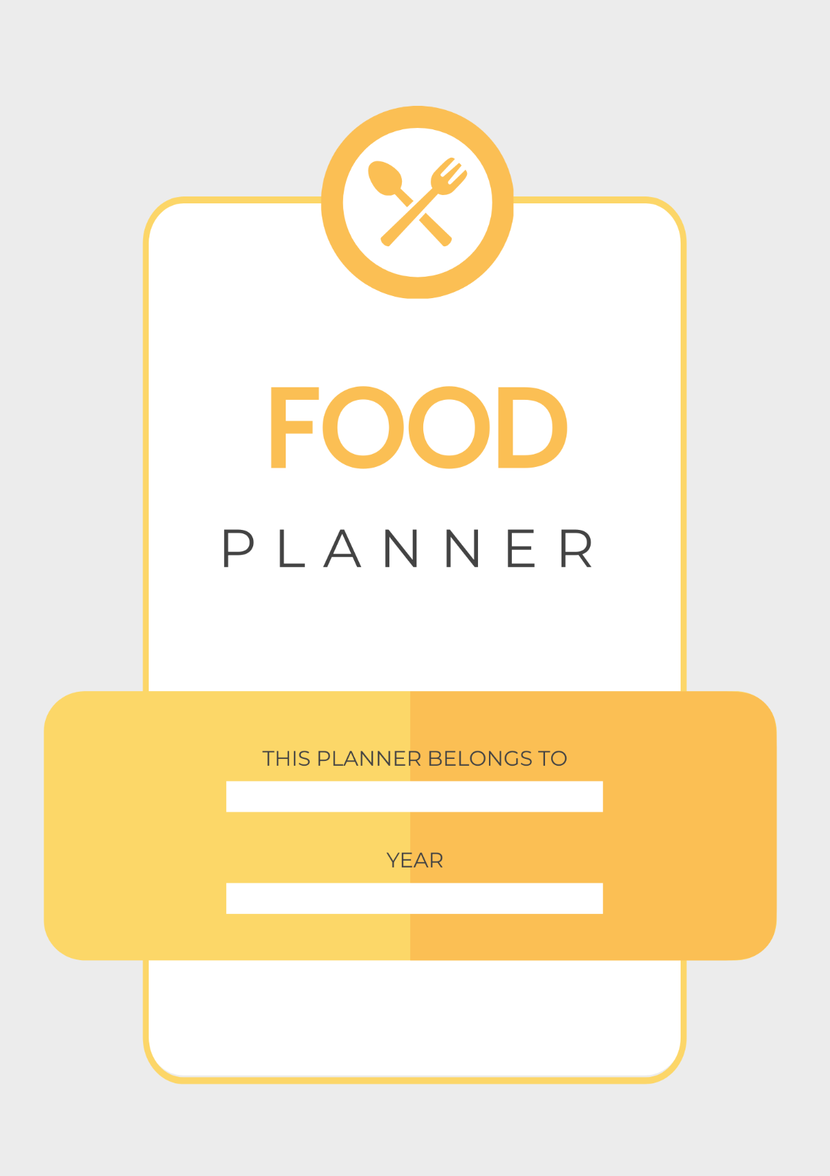 Basic Food Planner Template