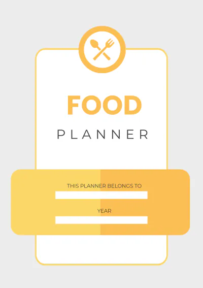 Free Basic Food Planner Template to Edit Online