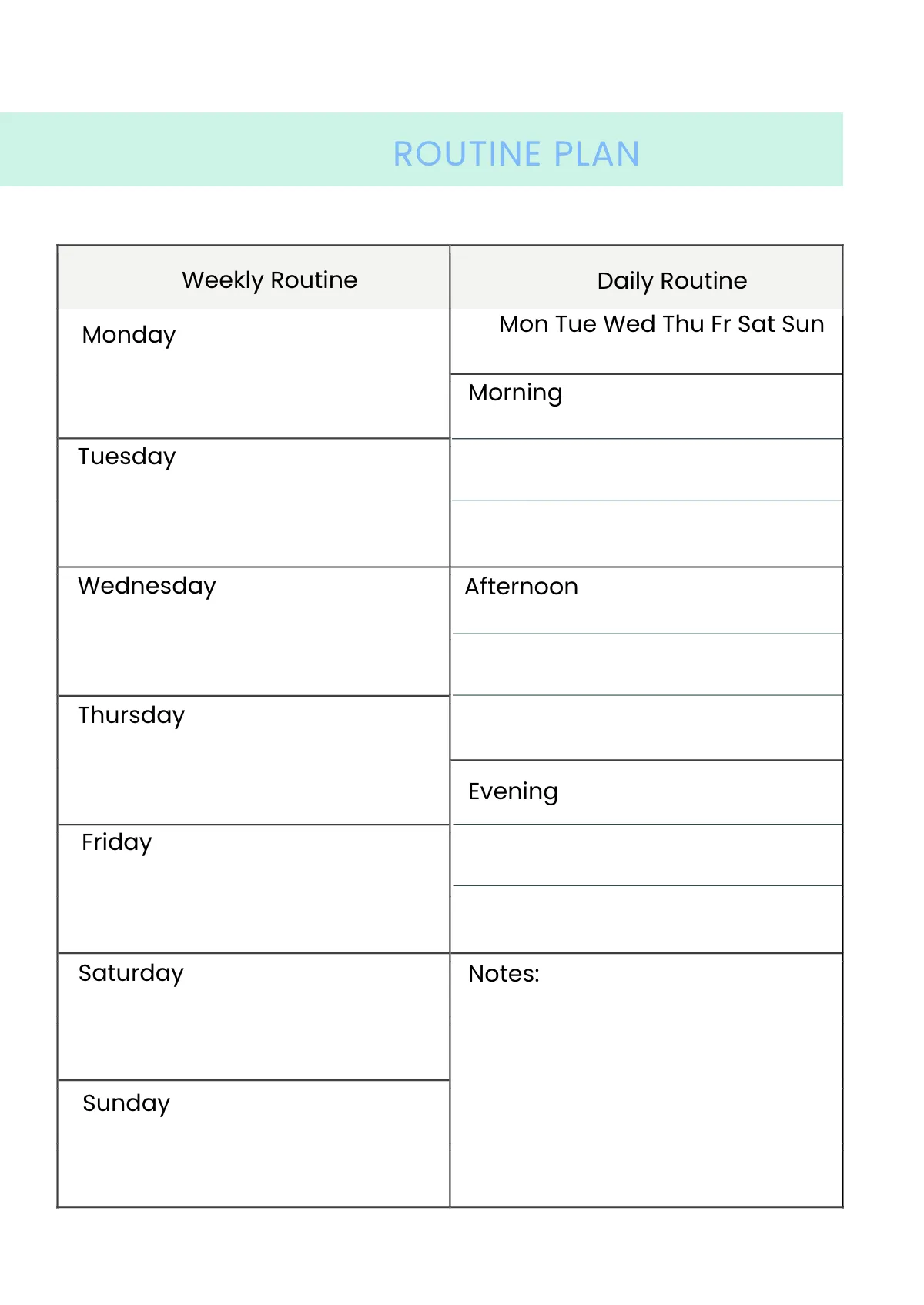 Free Simple Digital Planner Template to Edit Online