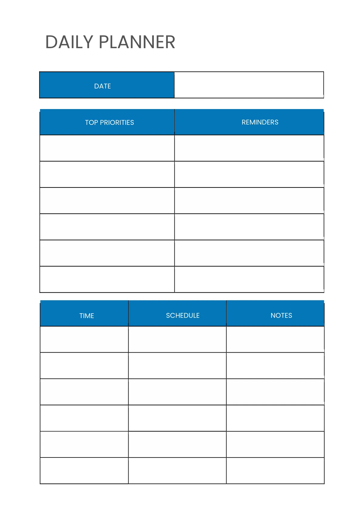 Free Basic Digital Planner Template to Edit Online