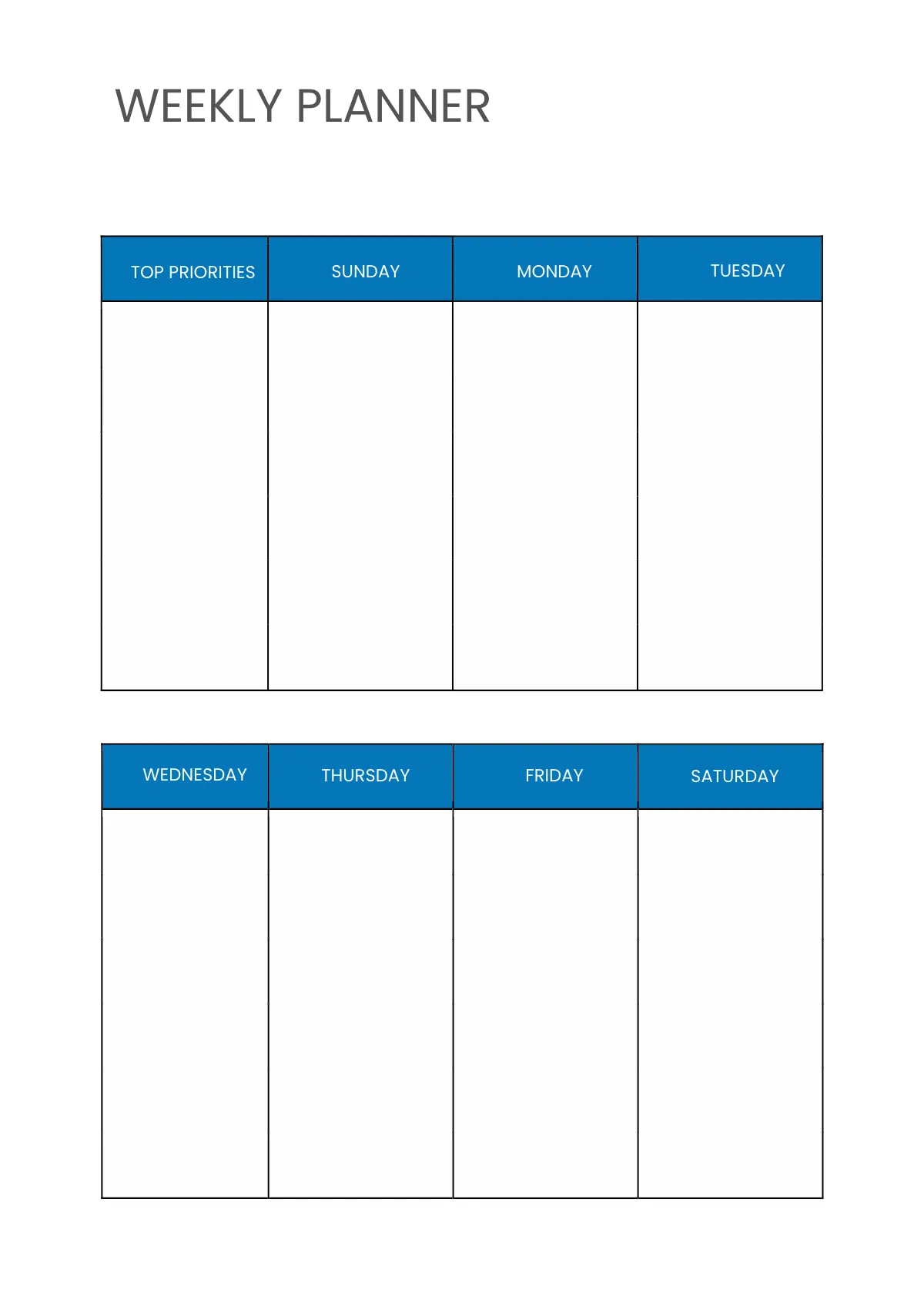Free Basic Digital Planner Template to Edit Online