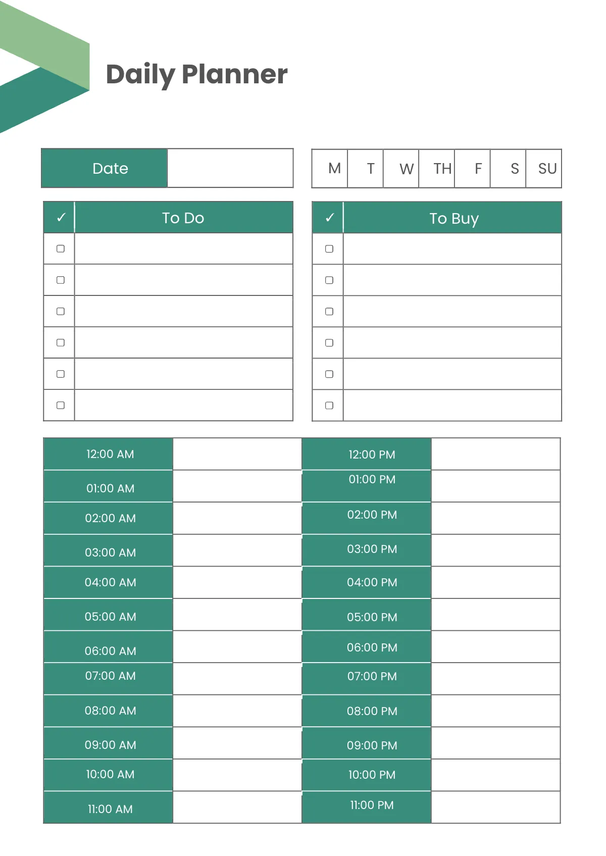 Free Printable Digital Planner Template to Edit Online