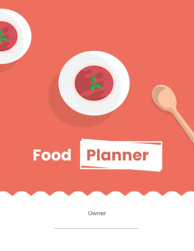 Free Editable Food Planner Template to Edit Online
