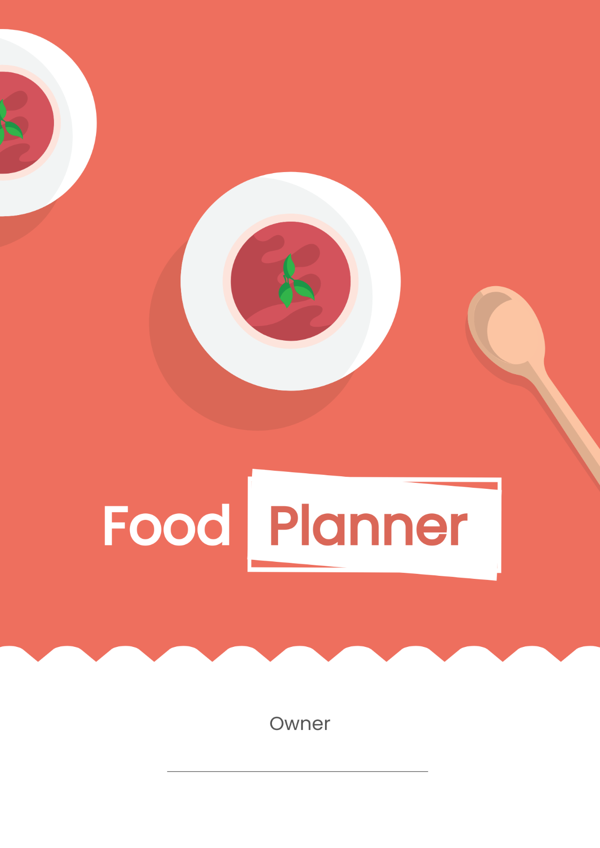 Editable Food Planner Template