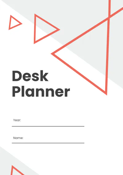 Free Basic Desk Planner Template to Edit Online