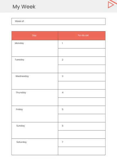 Free Basic Desk Planner Template to Edit Online