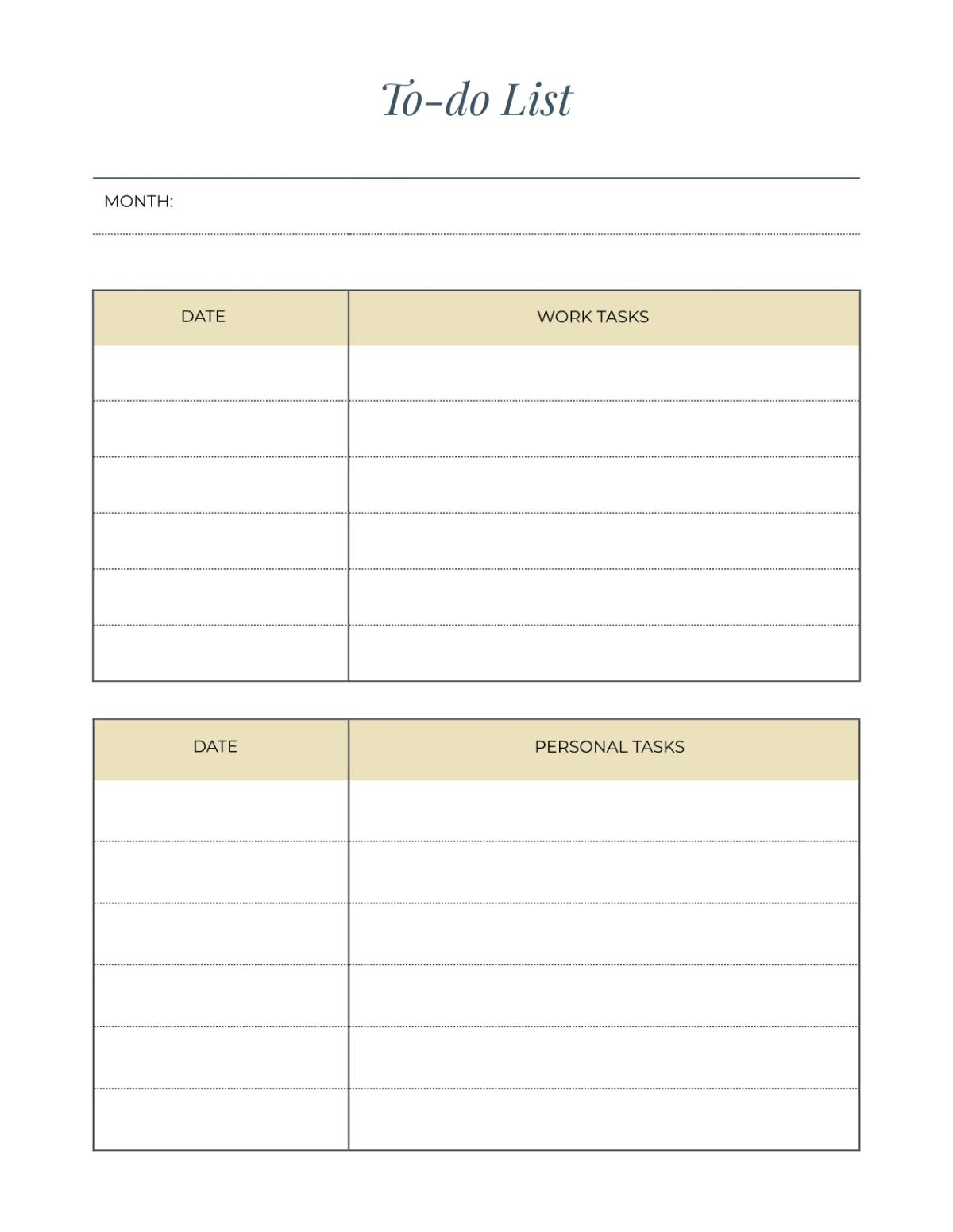 Free Basic Work Planner Template to Edit Online