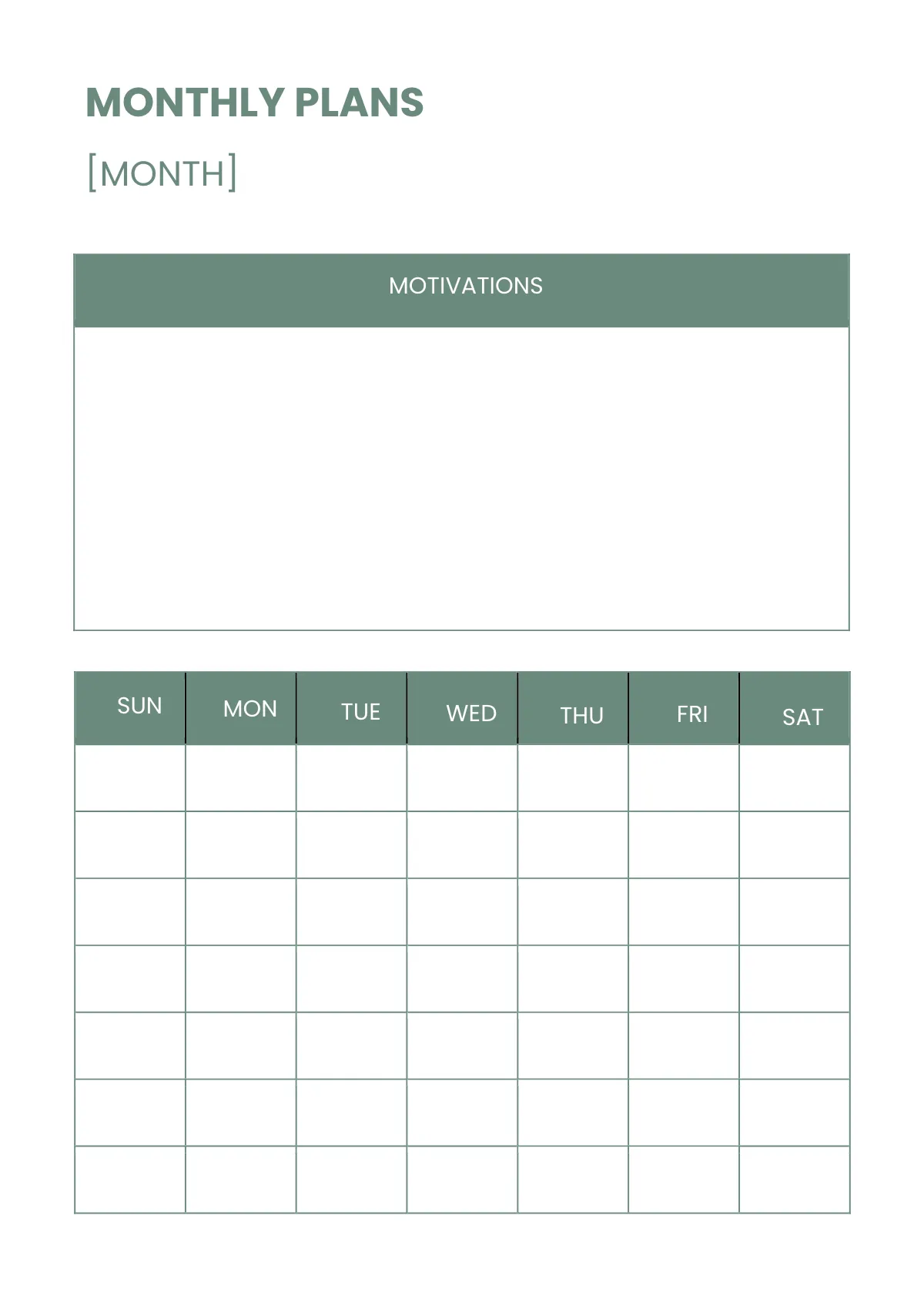Free Sample Personal Planner Template to Edit Online