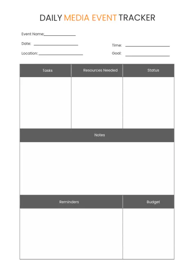 Free Basic Media Planner Template to Edit Online