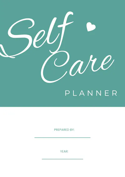 Free Simple Self Care Planner Template to Edit Online