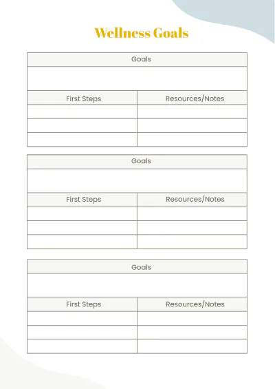 Free Editable Self Care Planner Template to Edit Online