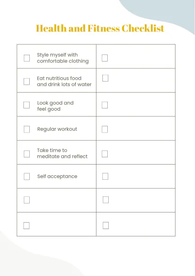 Free Editable Self Care Planner Template to Edit Online