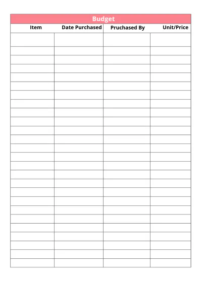 Free Editable Baby Shower Planner Template to Edit Online