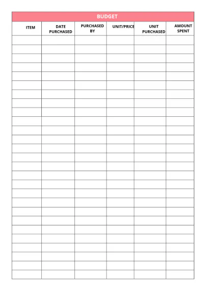 Free Simple Baby Shower Planner Template to Edit Online