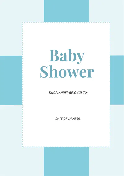 Free Basic Baby Shower Planner Template to Edit Online